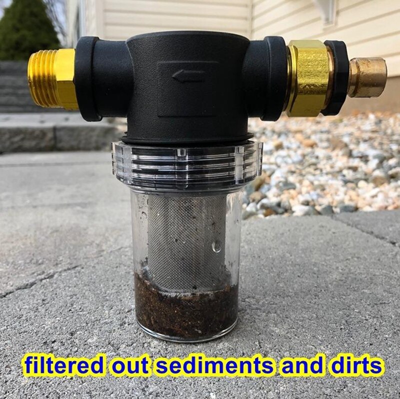 Sediment Filter Attachment Garden Hose Pressure Washer Outdoor