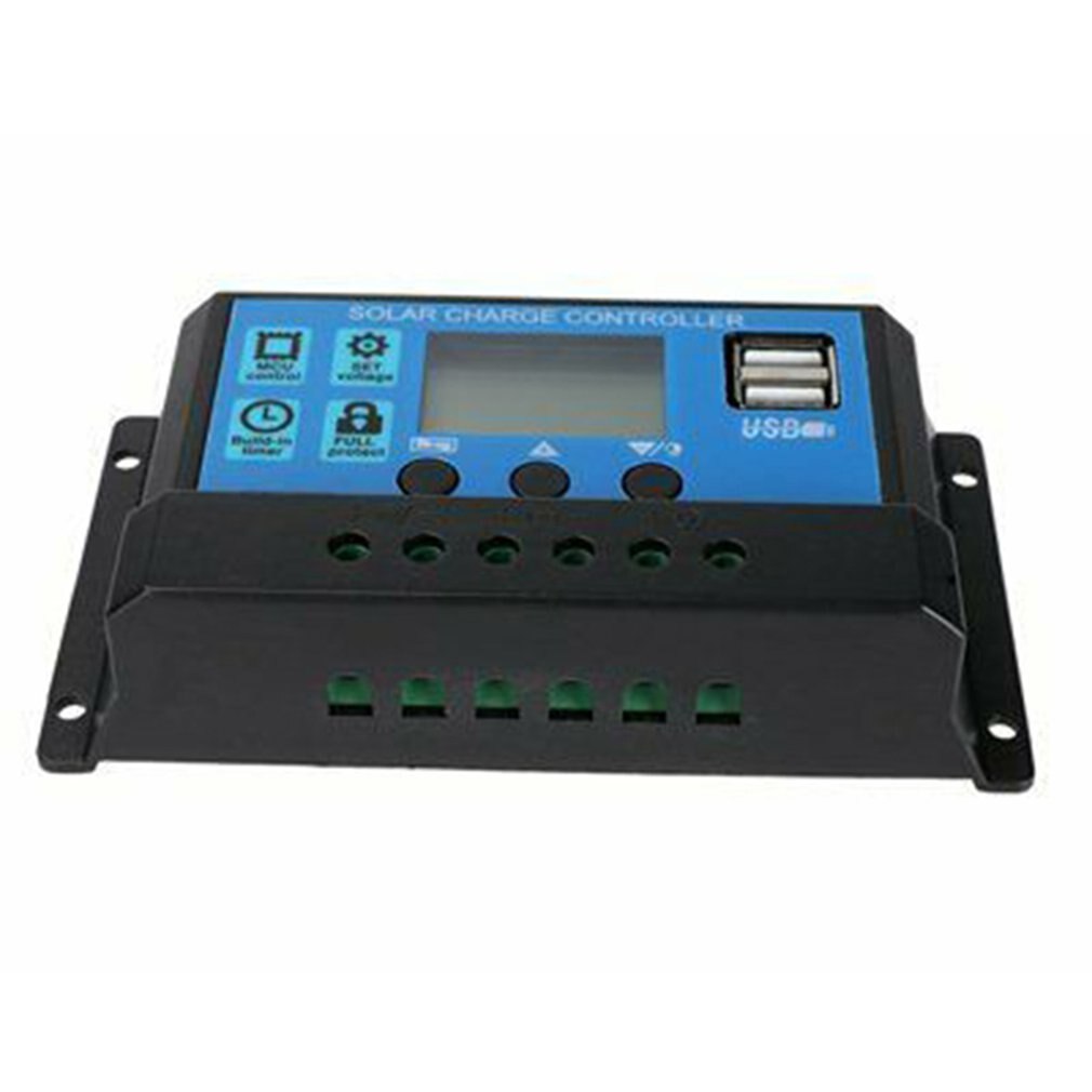 MPPT Solar Controllers Automatic Tracking Equipment Charge Home Regulator LCD Display Protect Battery