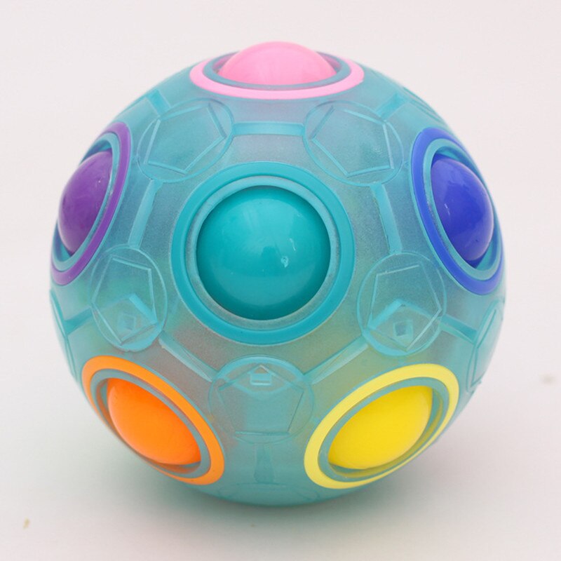 Magic Spheric Cube Rainbow Ball Puzzles Learning Educational Toys For Children Adults Office Anti Stress Puzzles Toys: Luminous