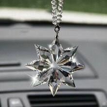 Sneeuwvlokken Auto Hanger Spiegel Ornament Vervanging Spirited Crystal