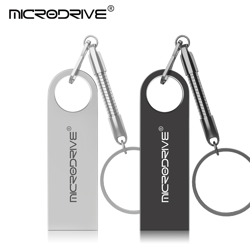 Metal USB Flash Drive Pendrive 8GB 16GB 32GB 64GB High Speed Memory Stick U Disk 128GB waterproof Key Ring metal stick key