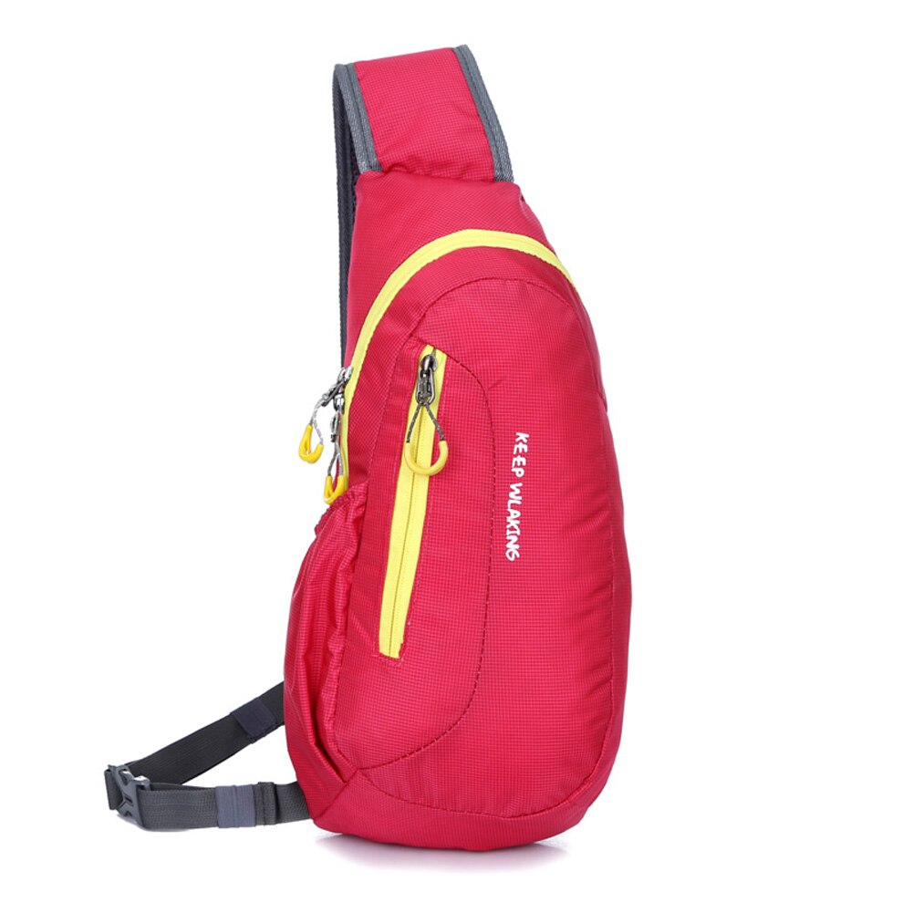 Multi-function Chestpack Waterproof Chest Bags Women Casual Crossbody Bags Shoulder Bag Unisex Handbag: Red