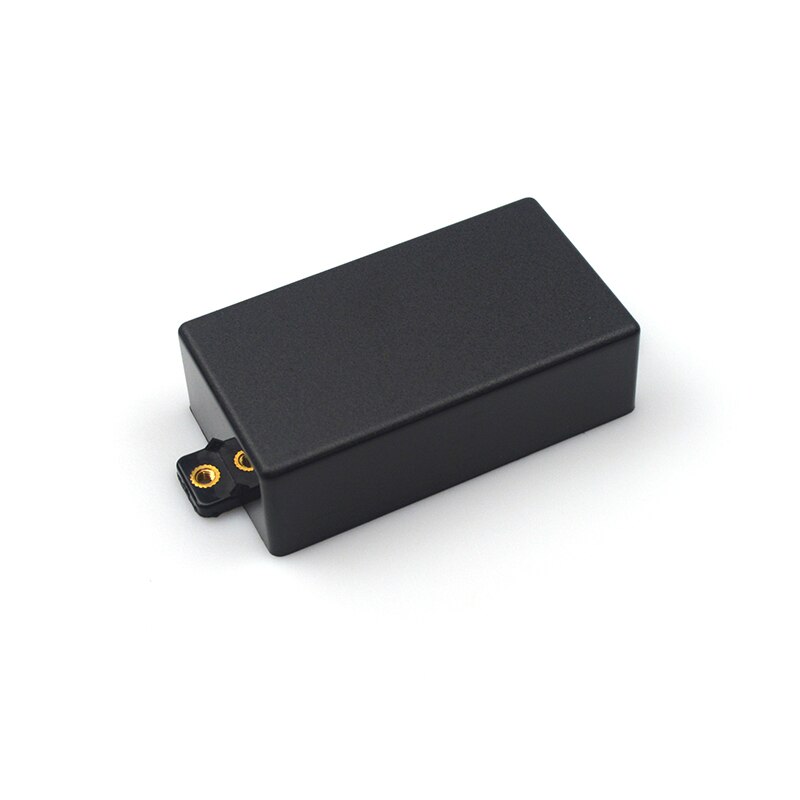 Plast matt plast förseglat humbucker pickup skal för elgitarr delar förseglat humbucker lock: Svart