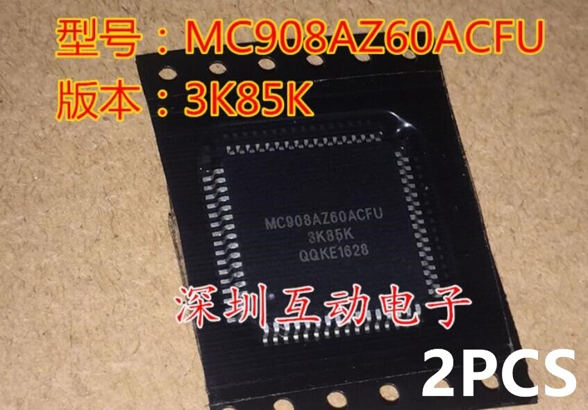 Modulo MC912XEP100VAL MC908AZ60ACFU 3K85K MC9S12DG256CFUE 0L01Y MC9S08AW16CFGE 5M75B MC9S08AC96CFGE 1M72Y 1 PCS-30 PCS: 2MC908AZ60ACFU 3K85K