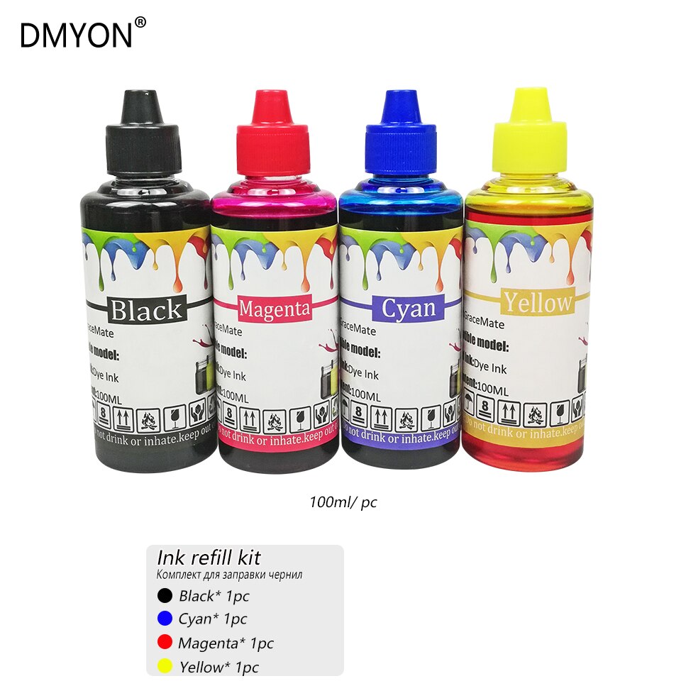 DMYON PGI550 CLI551 Ink Refill Kit Compatible for Canon PIXMA IP7250 MG5450 MG6350 MG7150 MG6450 MG5550 MX925 MX725 Printer: 1 set