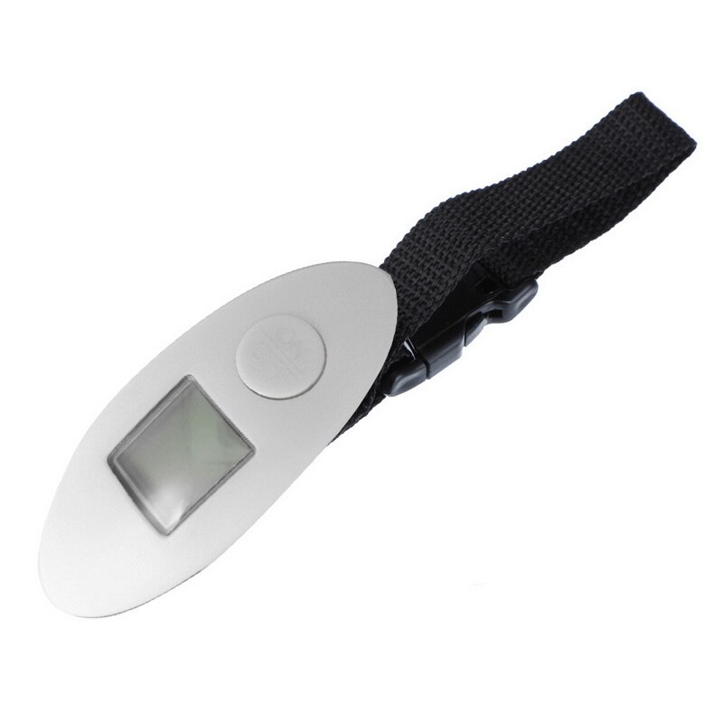 Digital Electronic Luggage Scale Portable Suitcase LCD Display Handled Travel Bags Fish Hook Weight Balance 100g/40kg: White