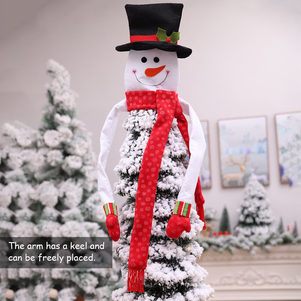 Kerstmissneeuwman Hugger Boom Topper Voor Jaar Kerstversiering Partij Ornamenten Kerst Decoraties Voor Huis