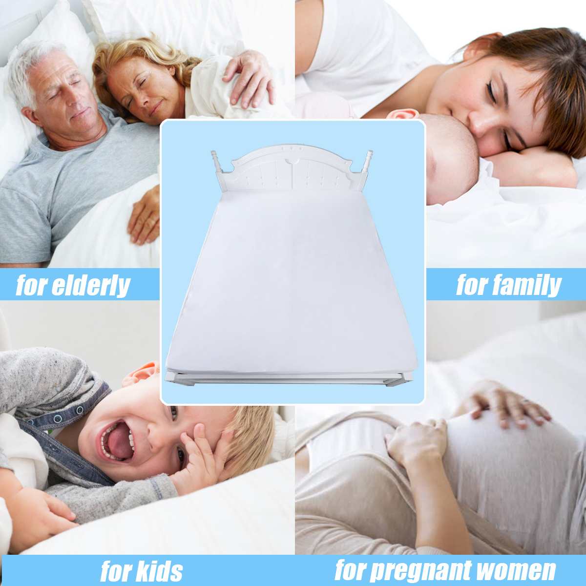 Waterproof and Stain Resistant Mattress Protector Bed Bug Proof Washable Hypoallergenic Mattress Covers White package edge