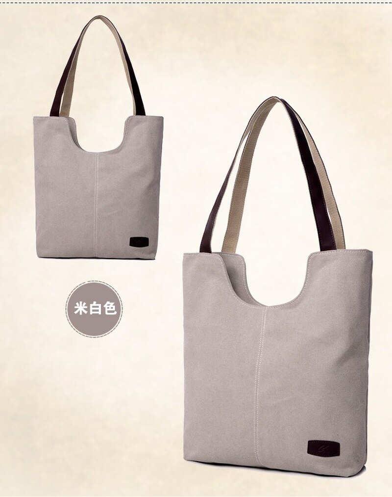Retro enkel kvinnelig bag trend vill slitasjebestandig miljøvern lerretsveske sjarm håndveske skulderveske