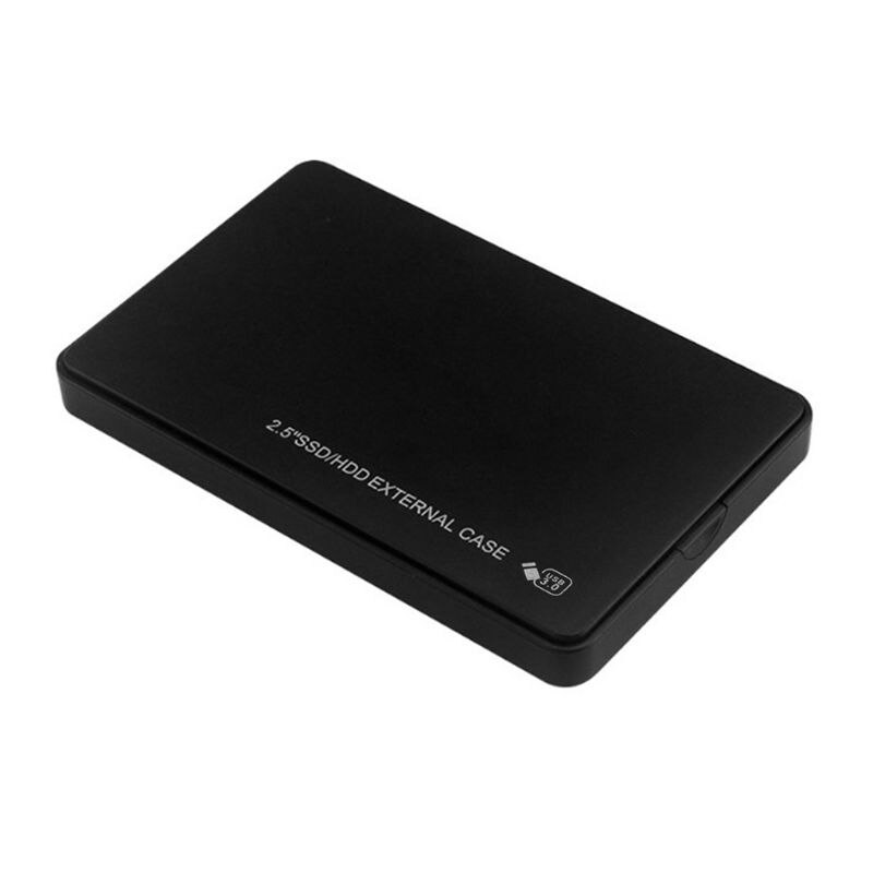 USB3.0 Hard Drive Disk Box 2.5 Inch SATA HDD SSD Enclosure Case for PC Computer: Black