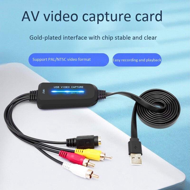 Scheda di acquisizione Video USB 2.0 scheda di acquisizione USB a canale singolo dispositivo di acquisizione AV convertitore digitale senza unità