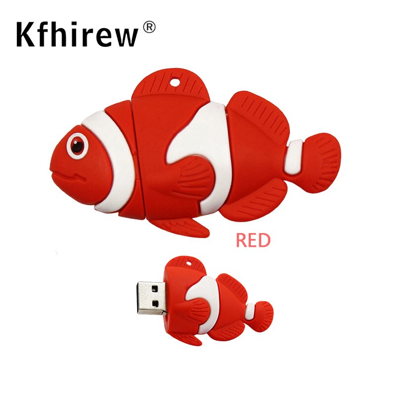 Animal fish Cute flash disk 64GB 32GB 16GB Usb flash drive cartoon memory Stick pen drive pendrive 4GB 8GB memoria usb key best