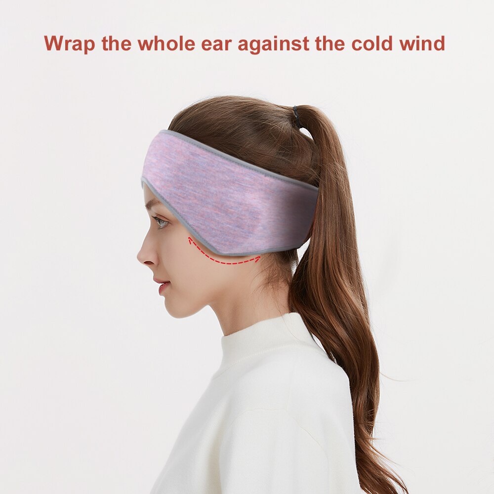 Gumao Warmer Fleece Hoofdband Zwarte Thermische Hoofd Haarband Gym Yoga Fietsen Running Zachte Dikke Sport Zweetband Mannen Vrouwen Winter
