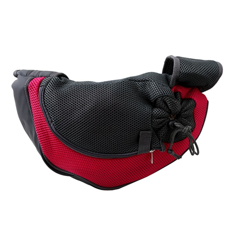 Ademend Hond Front Draagtassen Mesh Comfortabele Reizen Tote Schoudertas Voor Puppy Kat Kleine Huisdieren Slings Rugzak Dragers: rose red / 35 x 20 x 9 cm