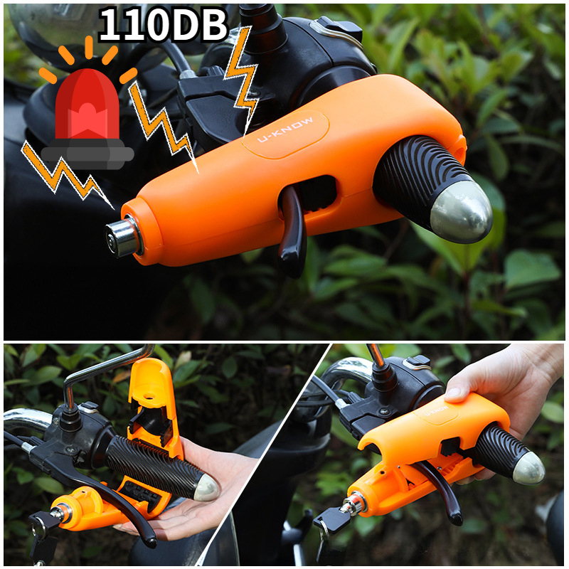 110DB alarmes son moto guidon serrure Scooter véhicule électrique vélo sûr antivol accélérateur frein serrure cadenas