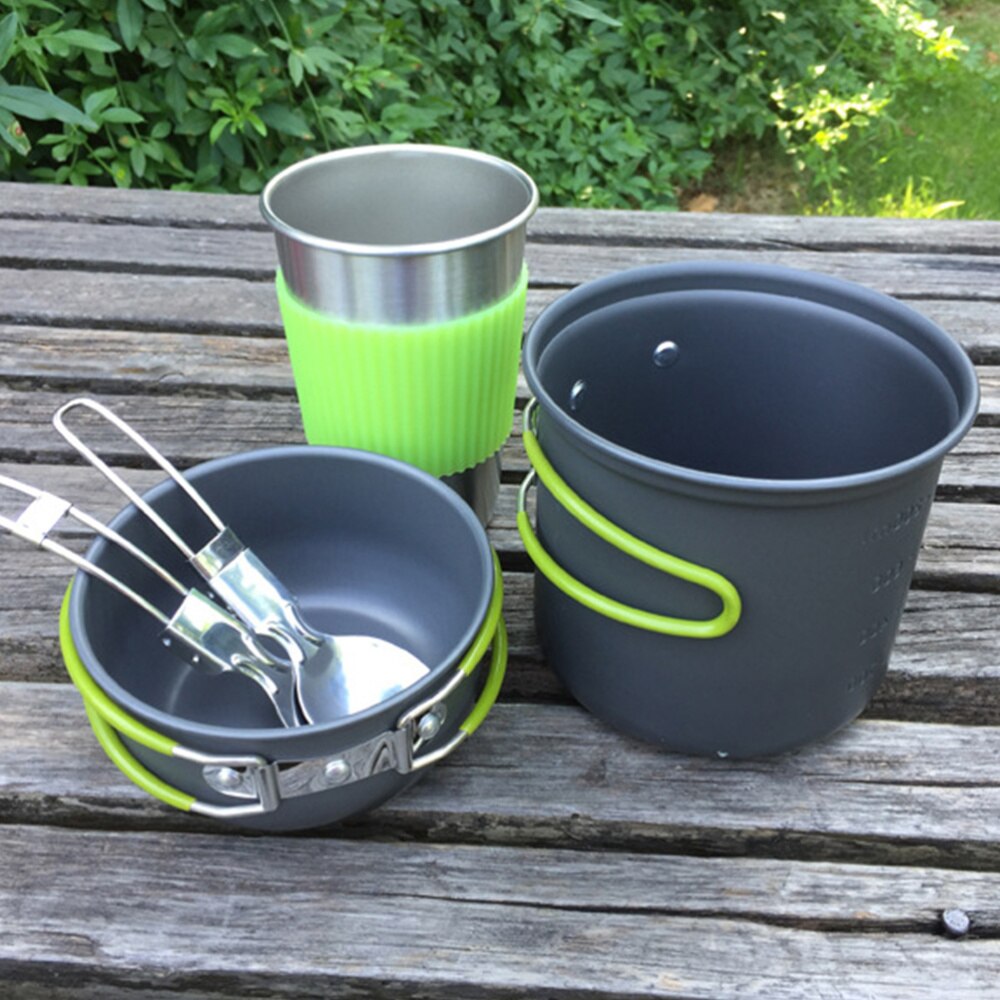 1 Set Outdoor Picnic Cooking Utensils Camping Cookware Portable Cutlery
