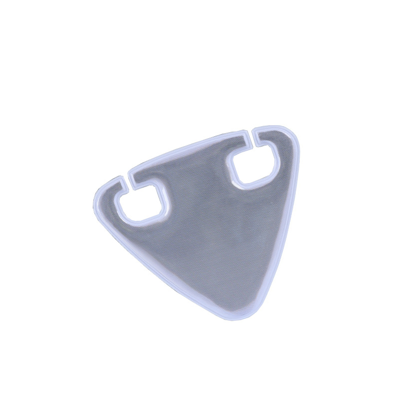 Bicycle Reflective Tail Light Night Riding Reflective Warning Sticker Safe Cycling Lamp MTB Raod Rear Light Bicycle Accessories: Gris clair