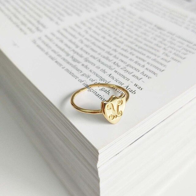 GHIDBK 925 sterlina Argento Anelli Dichiarazione di impostato Oro Starburst Del bambino luna Impilabile Anello per Le Donne Minimalista pila Anello tutto'ingrosso: A