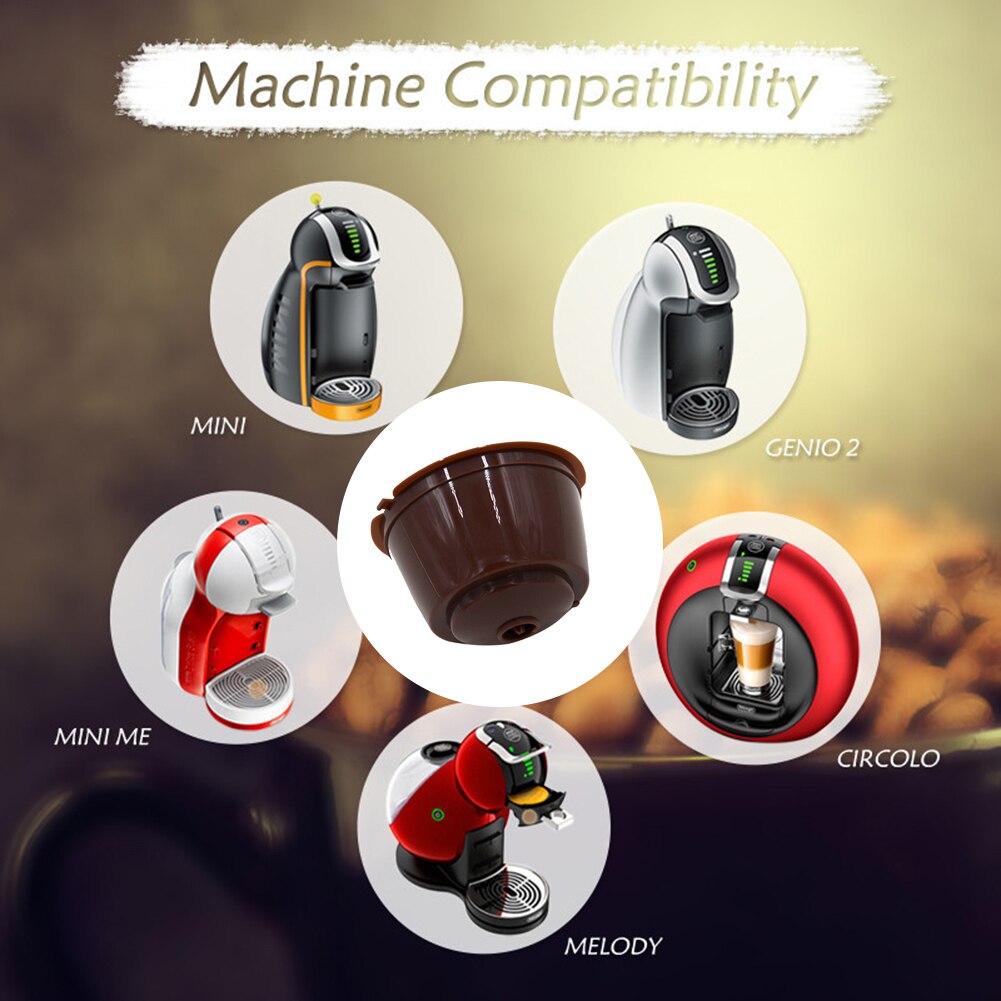 1/3Pcs Herbruikbare Koffie Capsule Met Lepel Borstel Thuis Hervulbare Koffie Capsule Filter Shell Voor Nespresso Machine supply