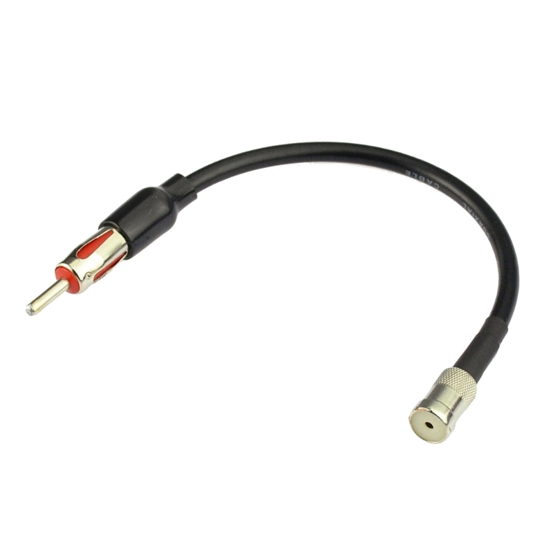 Adaptador antena Radio para coche, Cable DIN, antena FM convertidor estéreo para coche, unidad principal antena