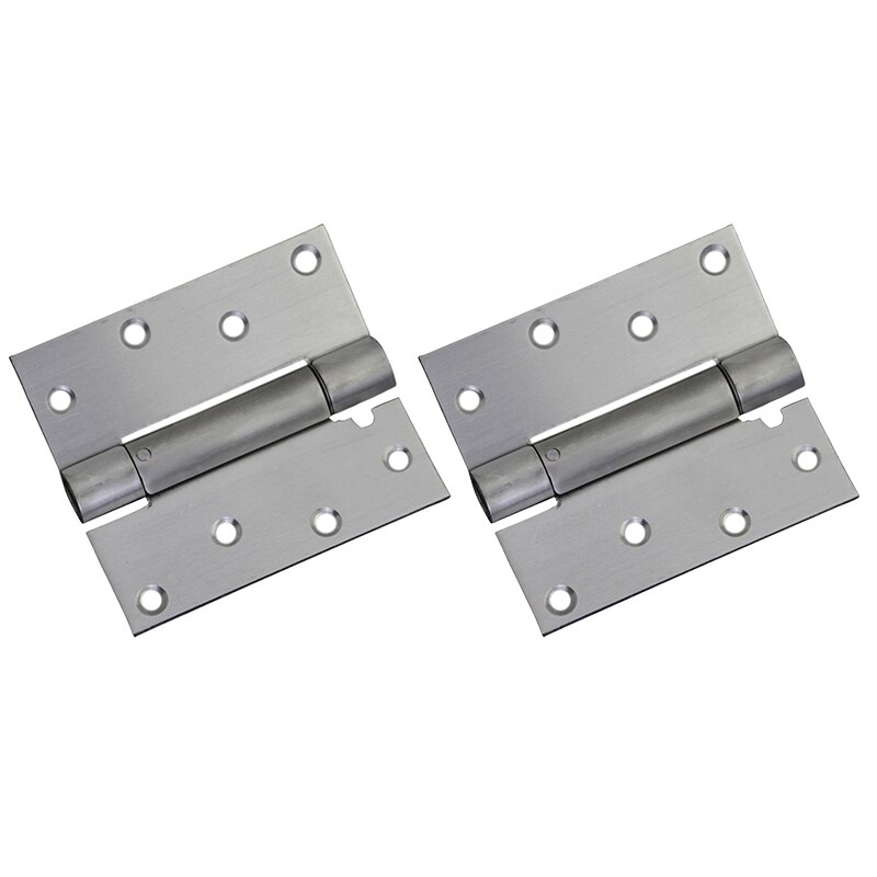 Zelfsluitende Deur Scharnier, 2 Pack 4 Inch Zware Vierkante Rvs Mortise Voorjaar Automatische Dichter Scharnier Hardware: Default Title