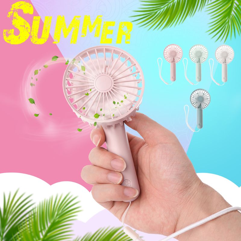 Opvouwbare Hand Fans Battery Operated Oplaadbare Handheld Mini Ventilator Elektrische Persoonlijke Fans Hand Bar Desktop Fan