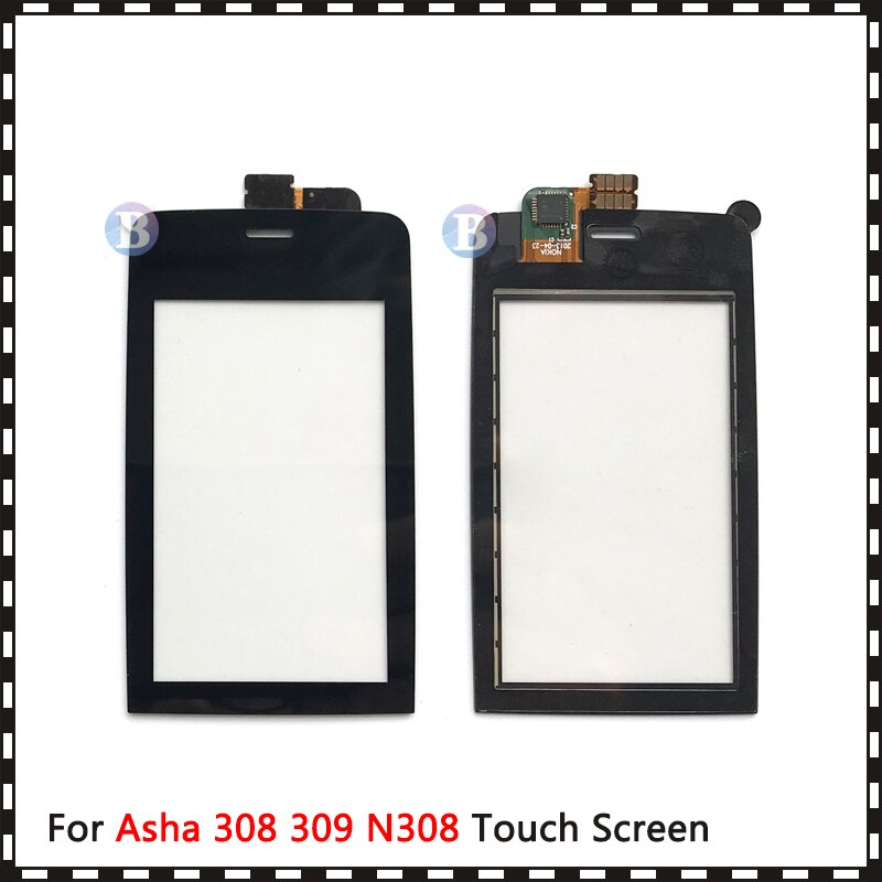 N308 3.0" For Nokia Asha 308 309 310 3080 3090 Touch Screen Digitizer Sensor Outer Glass Lens Panel Black