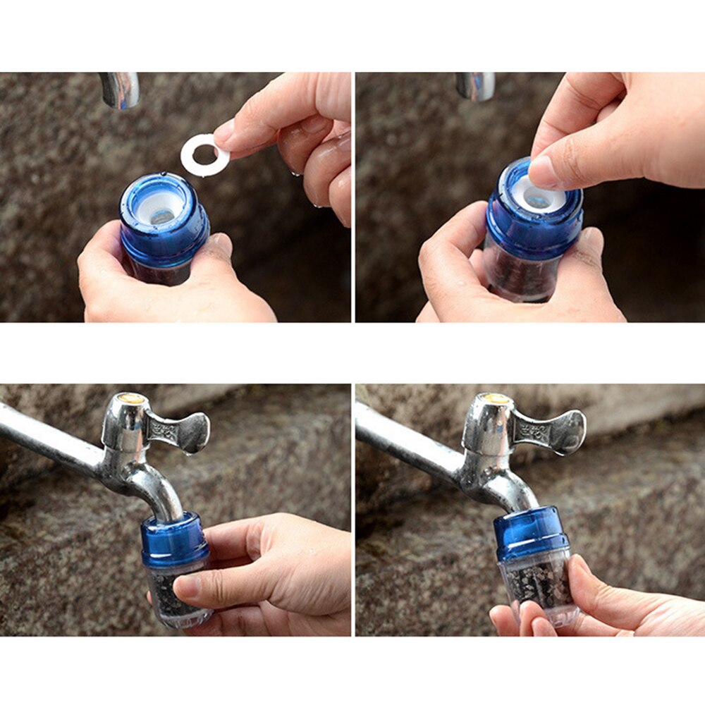 Kitchen Tap Water Filter Activated Carbon Purifier Faucet Clean Home Parts