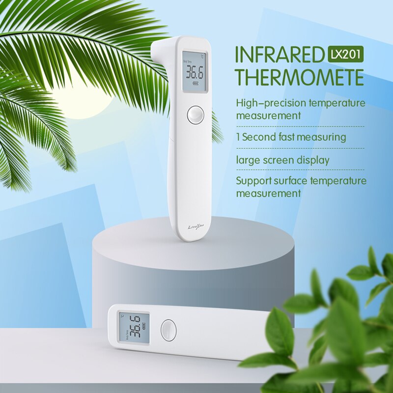 Infrarød termometer for kropp voksen feber øre termometer termometro infrarojo berøringsfri hjem familie temperaturmåler sensor
