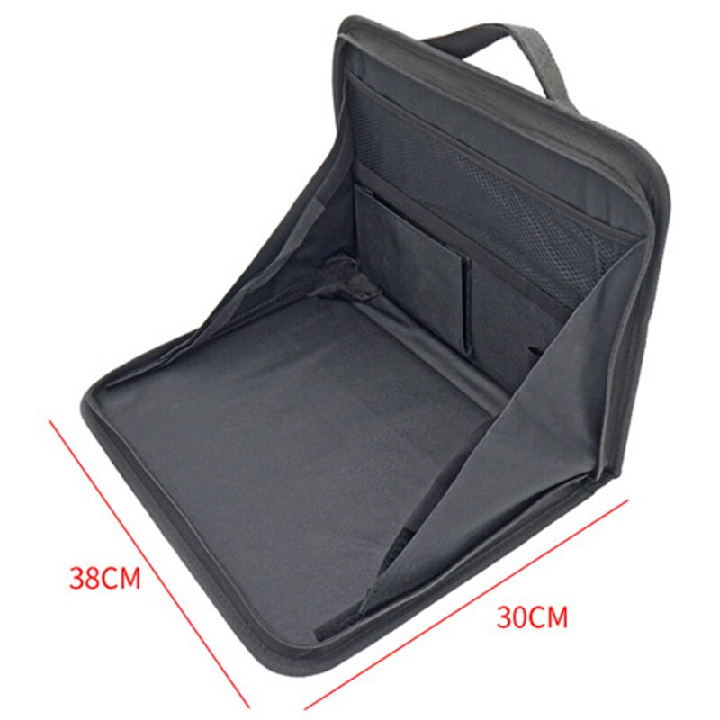 Auto achterbank tafel laptop houder draagbare auto computer bureau beugel opvouwbare laptop voedsel lade opbergtas