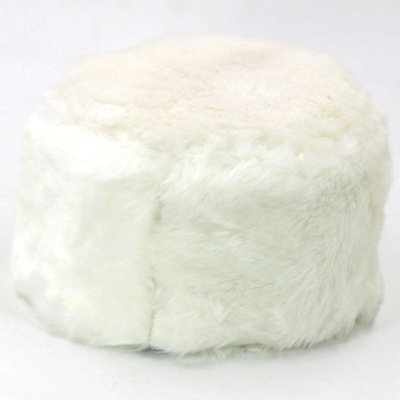 Ht2851 chapéu de inverno das mulheres dos homens grosso quente chapéu de pele russo earflap boné à prova de vento bombardeiro skullies gorro russo ushanka hat: WHITE
