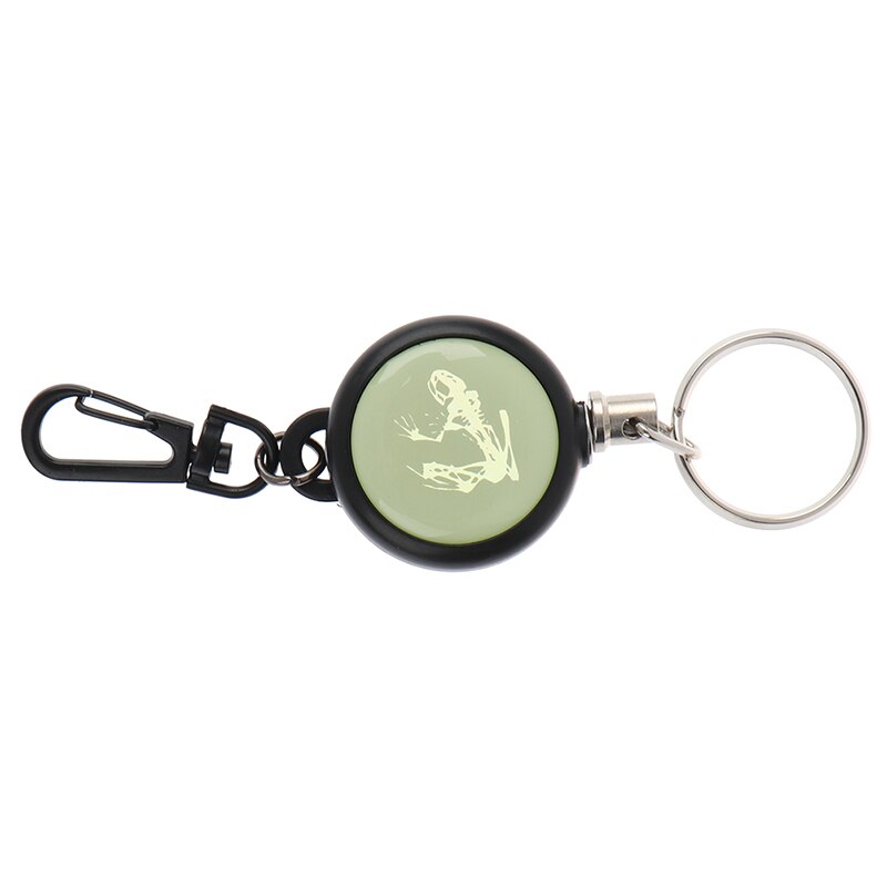 Resilience Steel Wire Rope Retractable Key Ring Elastic Keychain Recoil Sporty Anti Lost Yoyo Ski Pass ID Card