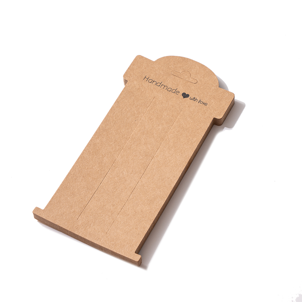 Soporte de cartón para tarjetas de exhibición, accesorio de joyería, organizador, embalaje para pequeñas empresas, Clip para el pelo, 16x8cm, 20 piezas: BLANCO