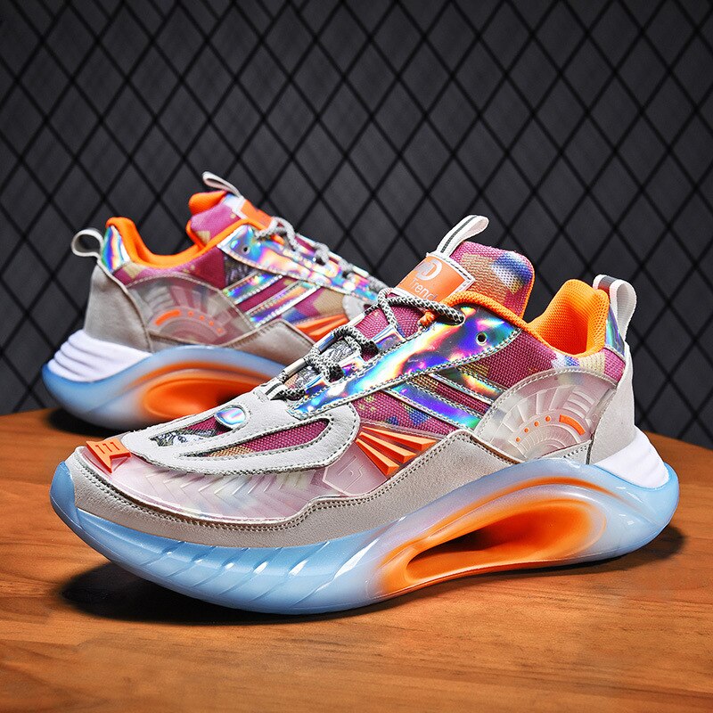 Zapatos de correr acolchados para hombre, zapatillas de entrenamiento de atletismo, transpirables, para caminar en el gimnasio, Primavera