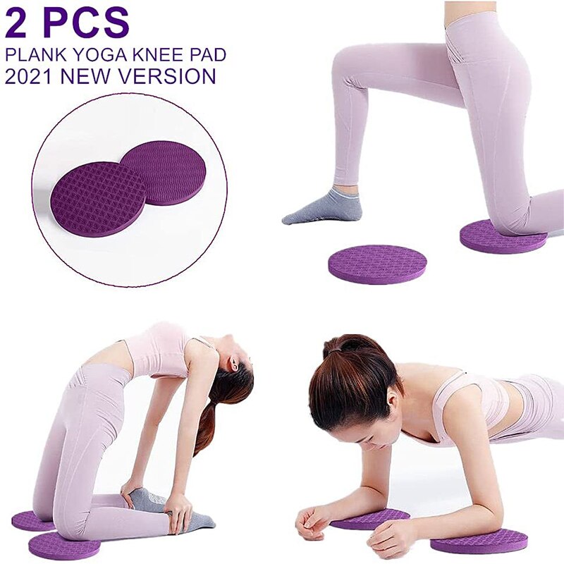 Portable Plank Support Mat Fitness Mat Non-slip Sports Protection Elbow Pad 175x15 Mm Thick Disc 1 Pair of TPE Mats