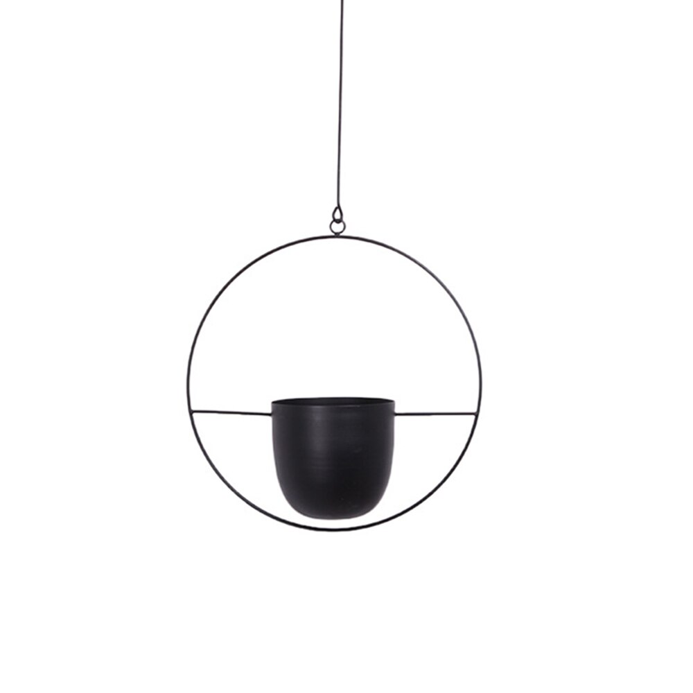 Hjemme metall hengende planter plante henger kjede hengende planter kurv blomsterpotte plante potte oppheng for hjemme balkong dekorasjon: 01