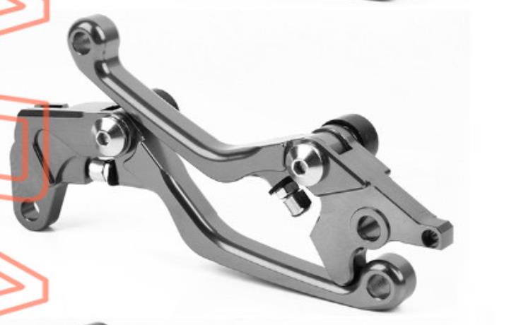 CNC Kytkin- ja Jarrukahvat TM EN/MX 250 Fi - T6061-T6 Alumiini: Titaani