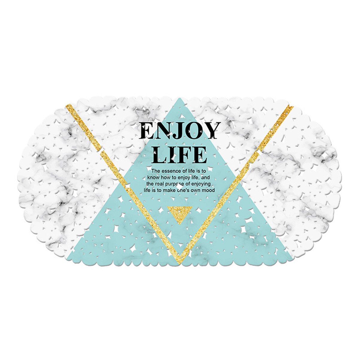 Bathtub Mat Non Slip Oval Shower Bath Mat With Suction Cute Convenience Cups For Kids Adults Non-Slip Mat: A1