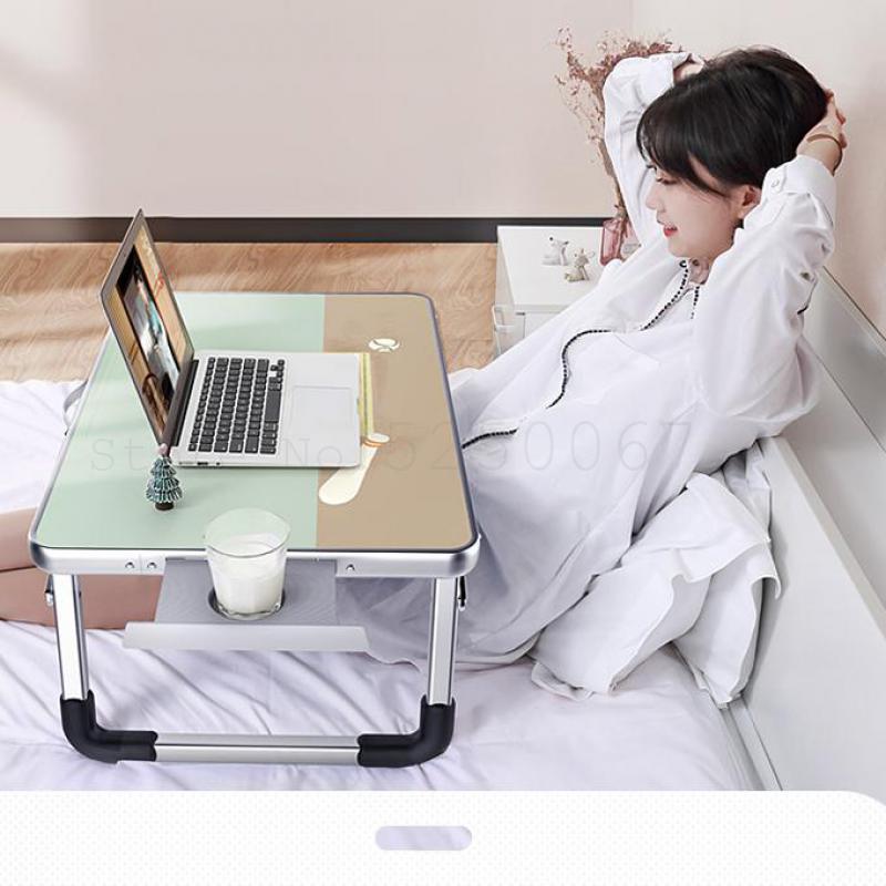 Small Laptop Computer Desk Desk Desk Bed Folding Laptop Table Lazy Student Dormitory