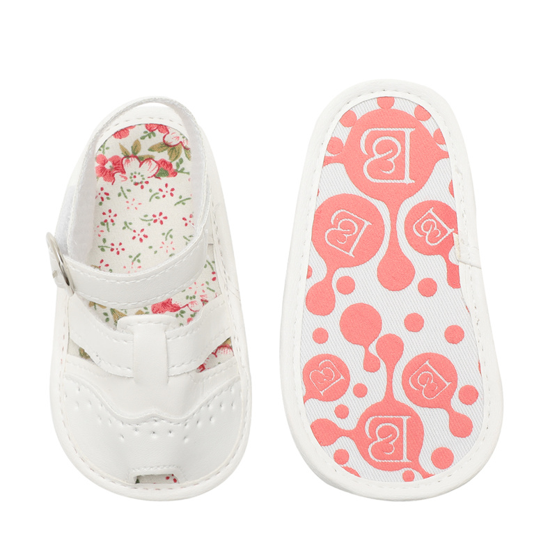 Baby Girl Shoes boy Sandals Toddler Infant PU Soft sole peep-toe Flower Outdoor walking First walkers Summer shoes for girl