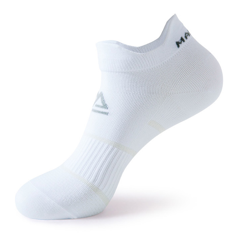 Sportliche lauf- und radsocken für damen und herren, dünn, atmungsaktiv, schnelltrocknend, kurze kompressionssocken für Fitness und freizeit: Weiß / Männer 40-44