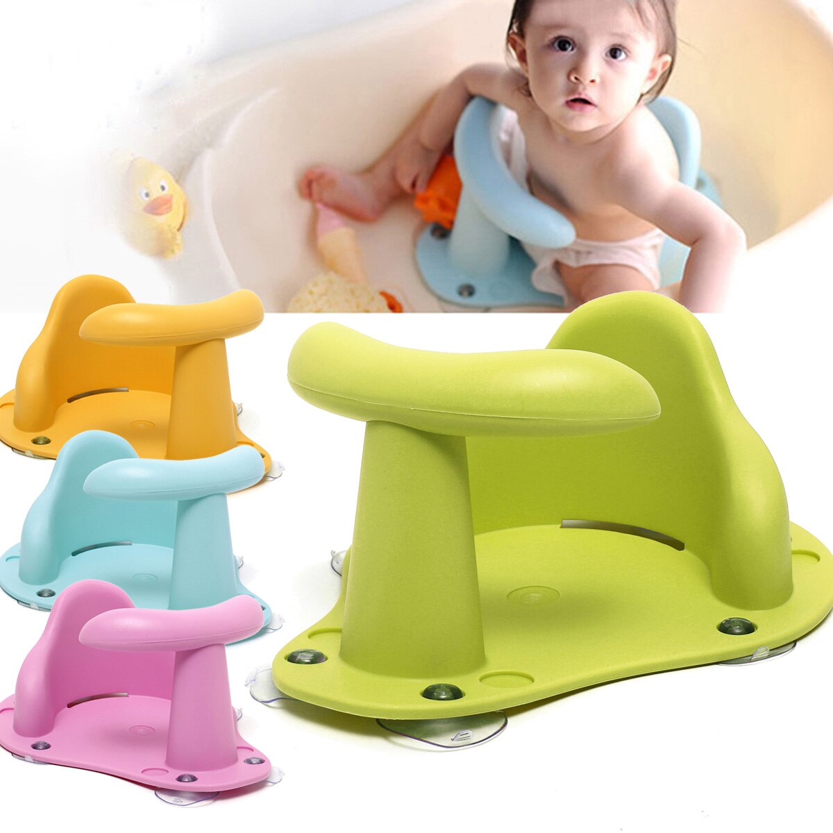 Badekar sæde baby badekar pad mat stol sikkerhed sikkerhed anti slip baby pleje børn badesæde vask legetøj badeværelse tilbehør