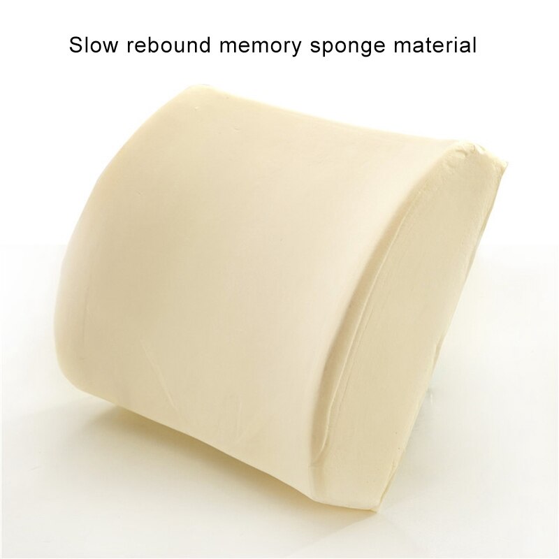 Chair Pillow Memory Foam Lumbar Back Support Cushion Relief Pillow for Office Home Car Auto Travel Booster Seat