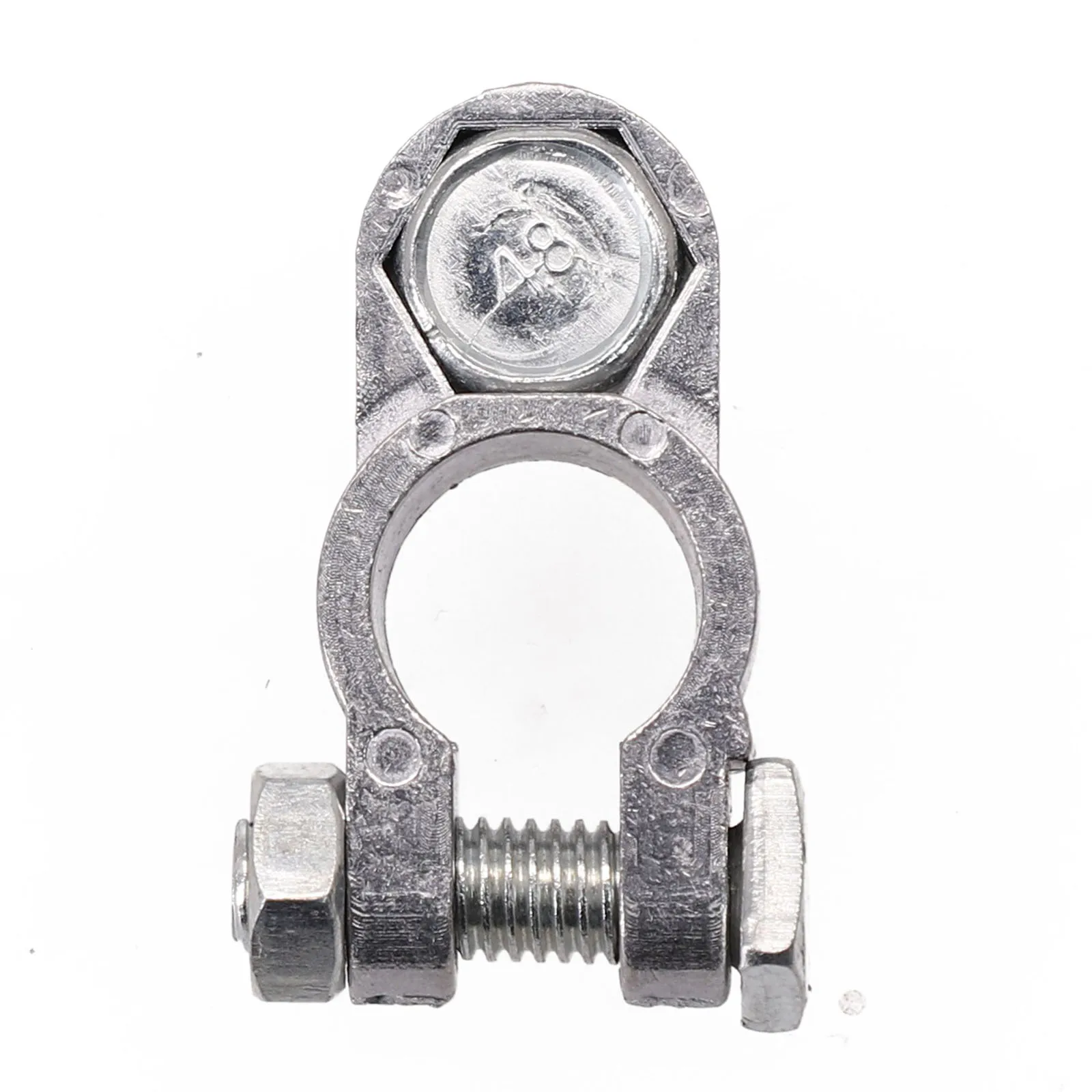 1 Pair Zinc Alloy Battery Terminal Clamp - Positive/Negative Poles Car Screw Connector Durable Terminal