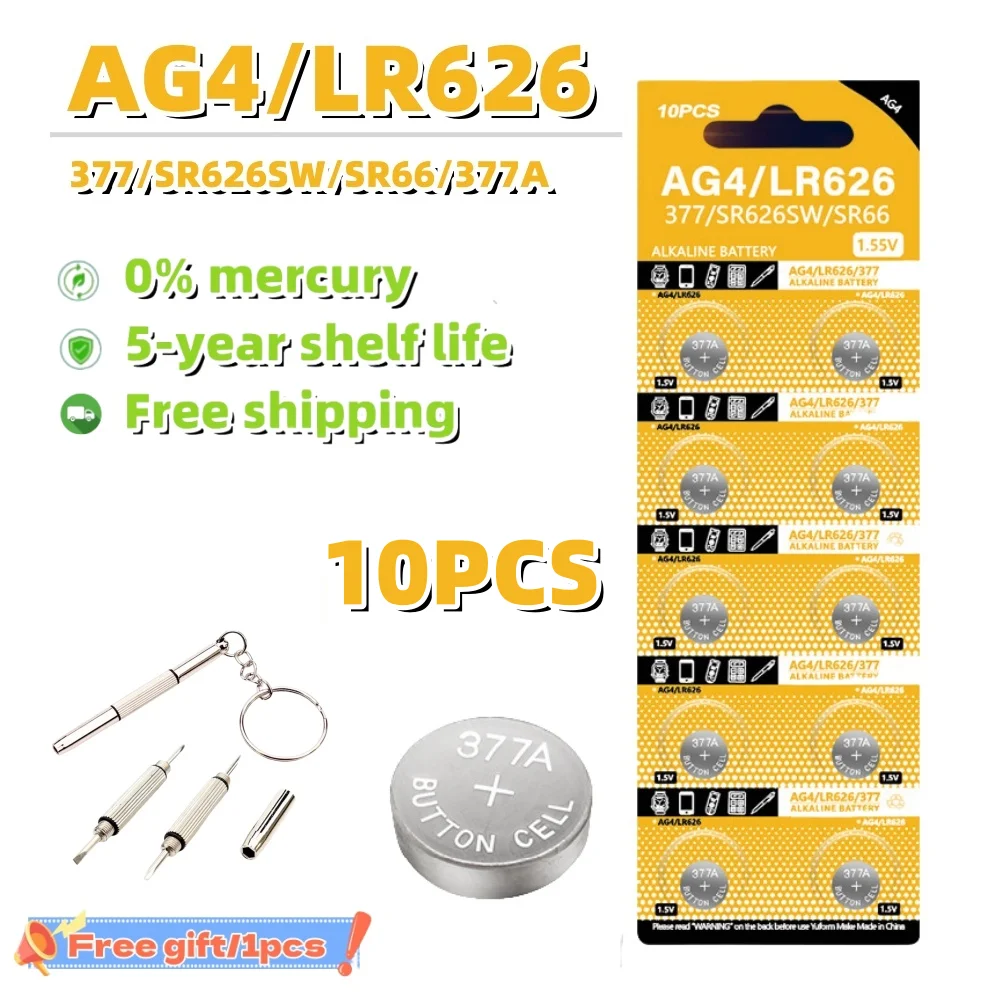 Set di batterie a bottone 5-10 pezzi CR2032 CR2025 CR2016 LR41 LR44 LR626 LR1130 Batteria al litio da 3V per orologio, giocattolo, telecomando, calcolatrice: Blu