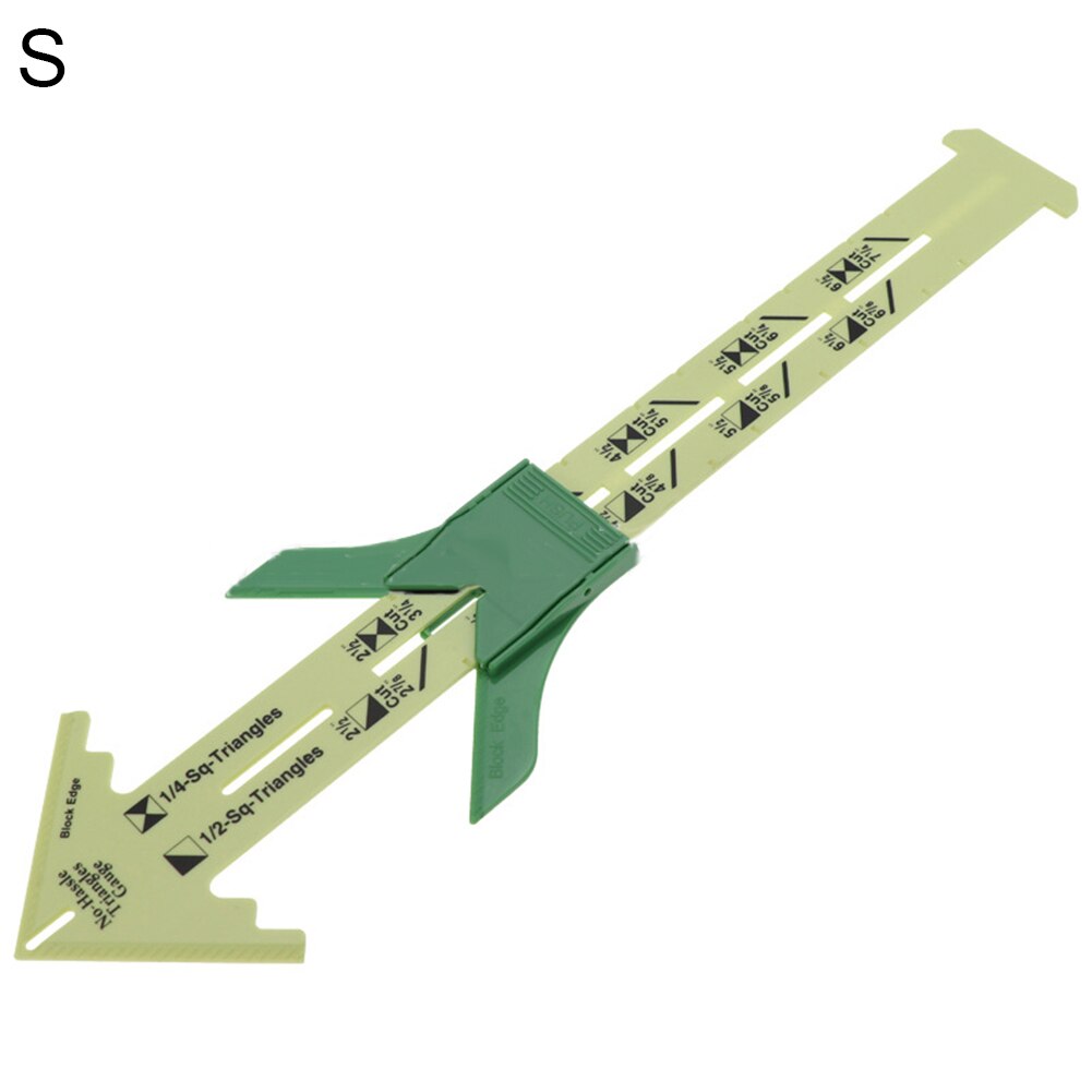 5-in-1 Plastic Sliding Gauge Sewing Splicing Ruler Clothes Tailor Measuring Tool