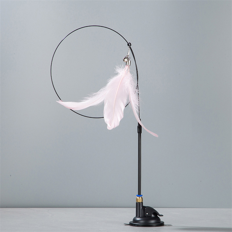 Ventosa, Teaser Stick, resistente à mordida, cabeça de substituição, Pet Supplies, Brinquedos interativos para gatos, resistente à mordida: Prateado