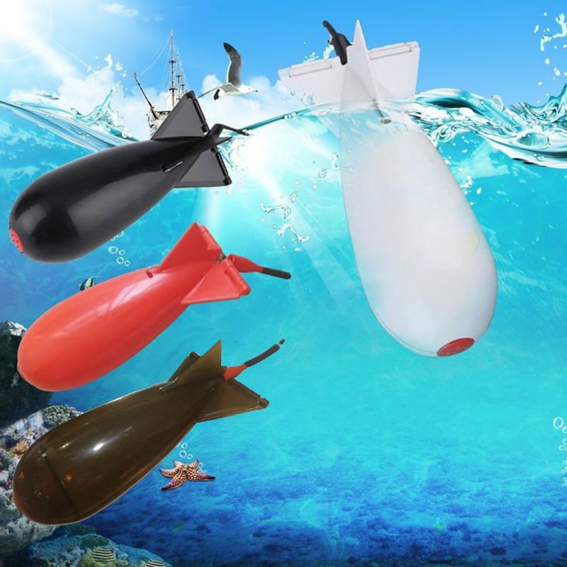 5 Colors Fishing Spomb Rockets Spod Fishing Tackle Feeders Pellet Rocket Feeder Float Bait Holder Maker Tackle Tool Accessories