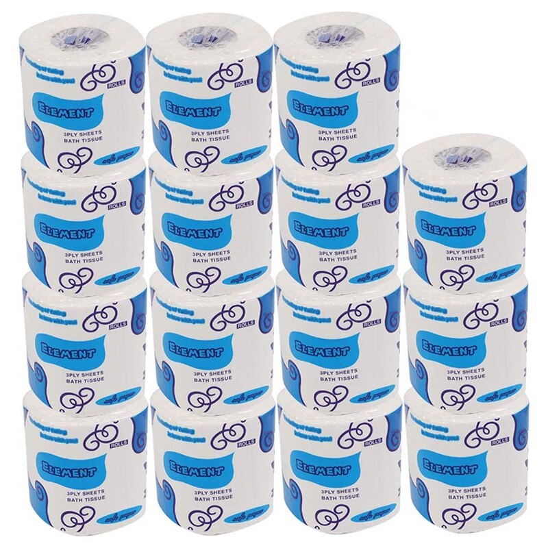 3-Ply Oplosbare Wc-papier, Professionele Zachte Toiletpapier Met Individueel Verpakt Standaard Rollen, bulk Bad Tissue Vervangen