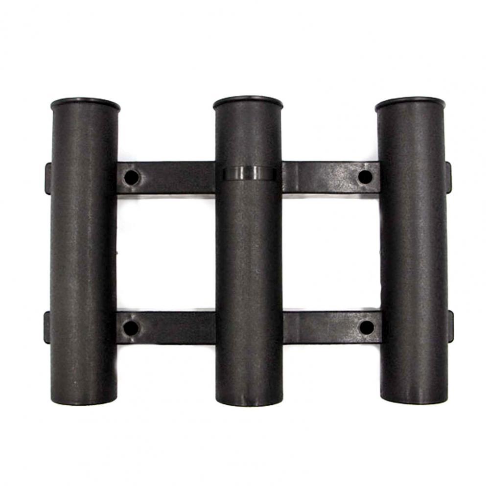 Mount Rod Holder Simple Three-Pole ABS Thicken Plastic Rod Stand for Fishing: black
